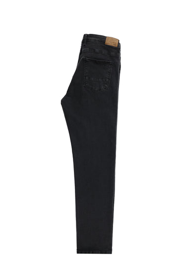 Orta Antrasit Regular Fit Likralı Denim Pantolon