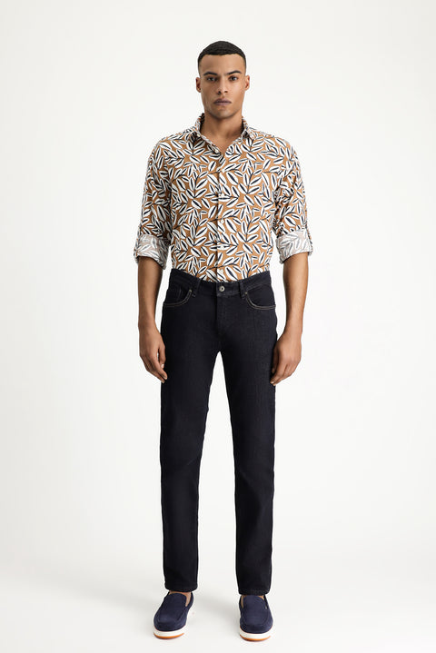 Koyu Lacivert 7 Drop Super Slim Fit Eksra Dar Kesim Likralı Denim Pantolon