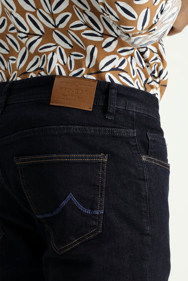 Koyu Lacivert Super Slim Fit Ekstra Dar Kesim Likralı Denim Pantolon