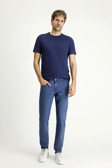  Açık Mavi Slim Fit Dar Kesim Likralı Denim Pantolon