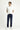 Orta Lacivert Regular Fit Likralı Denim Pantolon