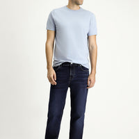 Koyu Lacivert Regular Fit Standart Kesim Likralı Denim Pantolon
