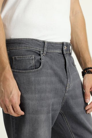  Orta Füme 6 Drop Regular Fit Standart Kesim Likralı Denim Pantolon