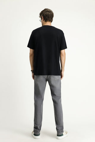  Orta Gri 6 Drop Regular Fit Standart Kesim Likralı Denim Pantolon