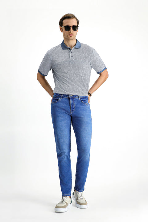 İndigo 6 Drop Regular Fit Standart Kesim Likralı Denim Pantolon