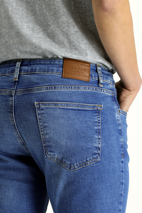 İndigo 7 Drop Slim Fit Dar Kesim Likralı Denim Pantolon