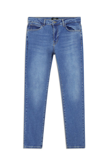 İndigo 7 Drop Slim Fit Dar Kesim Likralı Denim Pantolon