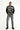 Orta Gri Regular Fit Likralı Denim Pantolon