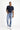 Koyu Lacivert Slim Fit Dar Kesim Likralı Denim Pantolon