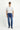 Koyu Mavi  Regular Fit Likralı Denim Pantolon