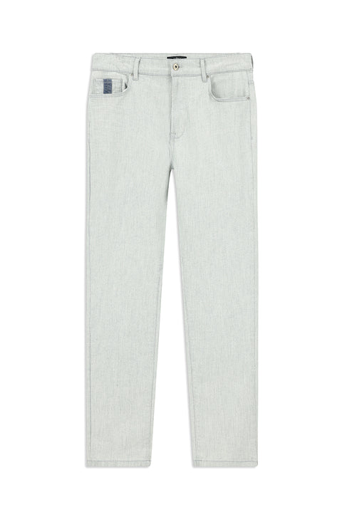 Açık Mavi Slim Fit Dar Kesim Likralı Denim Pantolon