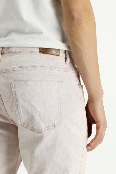 Yavru Ağzı Slim Fit Dar Kesim Likralı Denim Pantolon