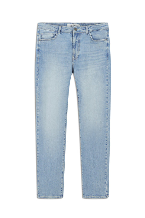 Açık Mavi 6 Drop Regular Fit Standart Kesim Likralı Denim Pantolon