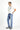 İndigo Regular Fit Likralı Denim Pantolon