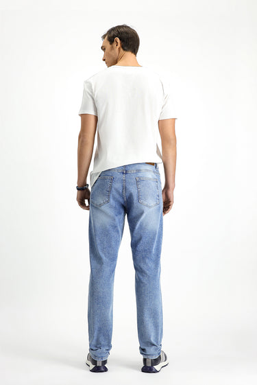 İndigo Regular Fit Likralı Denim Pantolon