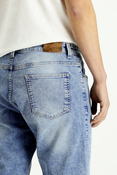 İndigo Regular Fit Likralı Denim Pantolon