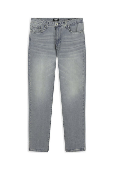 Orta Gri Regular Fit Likralı Denim Pantolon
