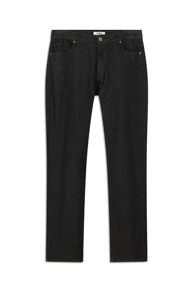 Siyah Regular Fit Likralı Denim Pantolon