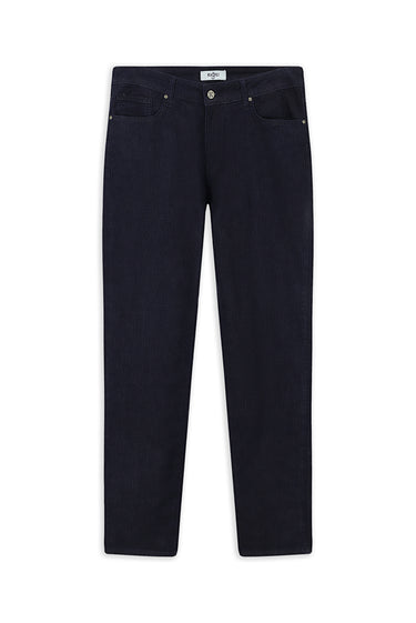 Koyu Lacivert Regular Fit Likralı Denim Pantolon
