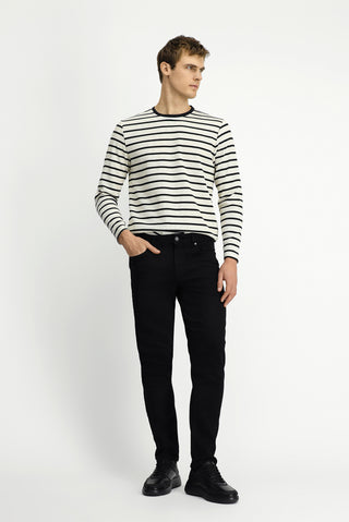  Siyah Slim Fit Dar Kesim Likralı Denim Pantolon