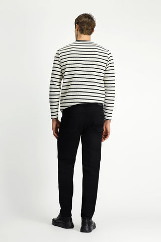  Siyah Slim Fit Dar Kesim Likralı Denim Pantolon