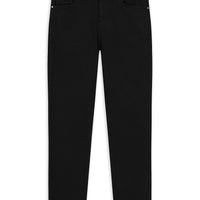 Siyah Slim Fit Dar Kesim Likralı Denim Pantolon