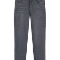 Orta Gri Slim Fit Dar Kesim Likralı Denim Pantolon