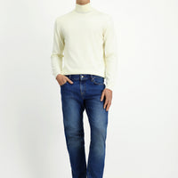 Koyu İndigo Slim Fit Dar Kesim Likralı Denim Pantolon
