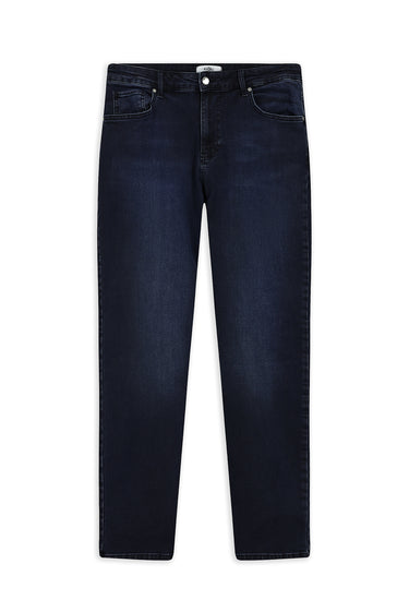  Koyu Lacivert Relaxed Fit 5 Cep Pamuklu Denim Pantolon