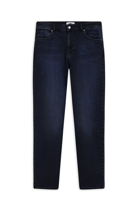Koyu Lacivert 4 Drop Relaxed Fit Rahat Kesim Likralı Denim Pantolon