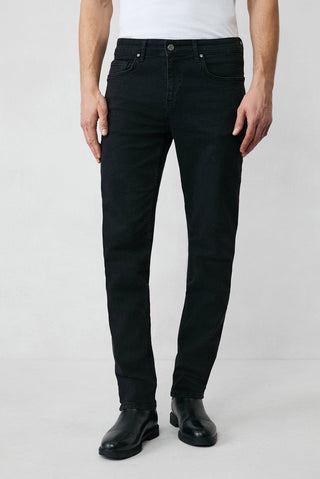  Siyah 7 Drop Slim Fit Dar Kesim Likralı Denim Pantolon