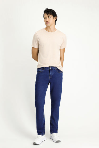  İndigo Regular Fit Likralı Denim Pantolon