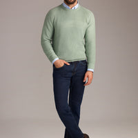 Koyu İndigo Regular Fit Likralı Denim Pantolon