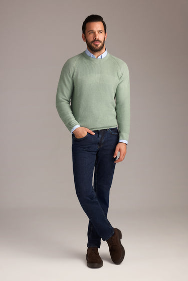 Koyu İndigo Regular Fit Likralı Denim Pantolon