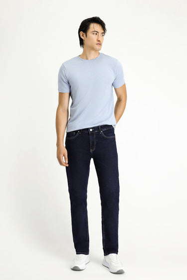  Koyu İndigo Slim Fit Dar Kesim Likralı Denim Pantolon