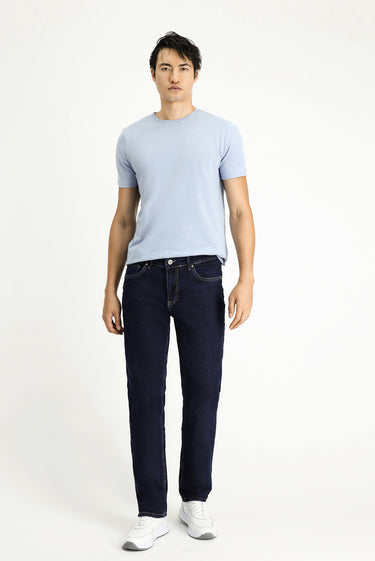  Koyu İndigo Slim Fit Dar Kesim Likralı Denim Pantolon