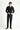 Siyah Super Slim Fit Ekstra Dar Kesim Likralı Beli Lastikli İpli Klasik Kumaş Pantolon