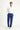 Saks Mavi Slim Fit Dar Kesim Desenli Likralı Klasik Kumaş Pantolon