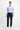 Koyu Lacivert Slim Fit Dar Kesim Desenli Likralı Klasik Kumaş Pantolon