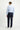 Koyu Lacivert Slim Fit Dar Kesim Desenli Likralı Klasik Kumaş Pantolon