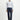 Orta Lacivert Slim Fit Dar Kesim Desenli Likralı Klasik Kumaş Pantolon