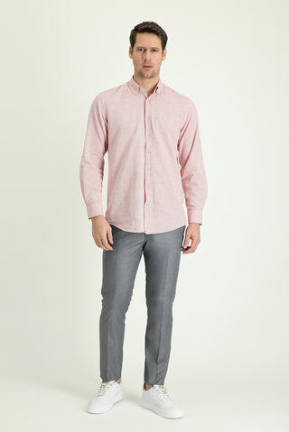 Orta Gri 7 Drop Slim Fit Dar Kesim Klasik Kumaş Pantolon