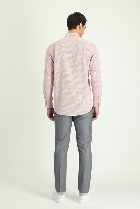 Orta Gri 4 Drop Relaxed Fit Rahat Kesim Klasik Kumaş Pantolon