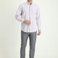 Açık Gri Regular Fit Klasik Kumaş Pantolon