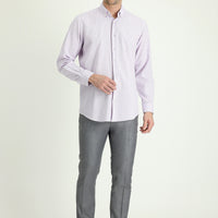 Açık Gri 7 Drop Slim Fit Dar Kesim Klasik Kumaş Pantolon