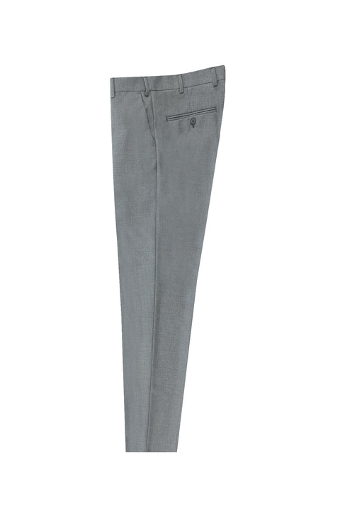 Orta Gri 7 Drop Slim Fit Dar Kesim Klasik Kumaş Pantolon