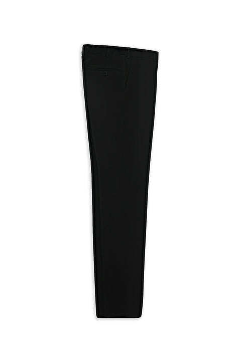 Siyah 6 Drop Regular Fit Standart Kesim Klasik Kumaş Pantolon