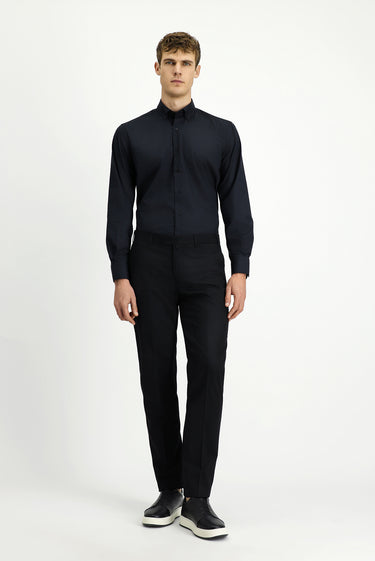  Siyah Regular Fit Klasik Kumaş Pantolon
