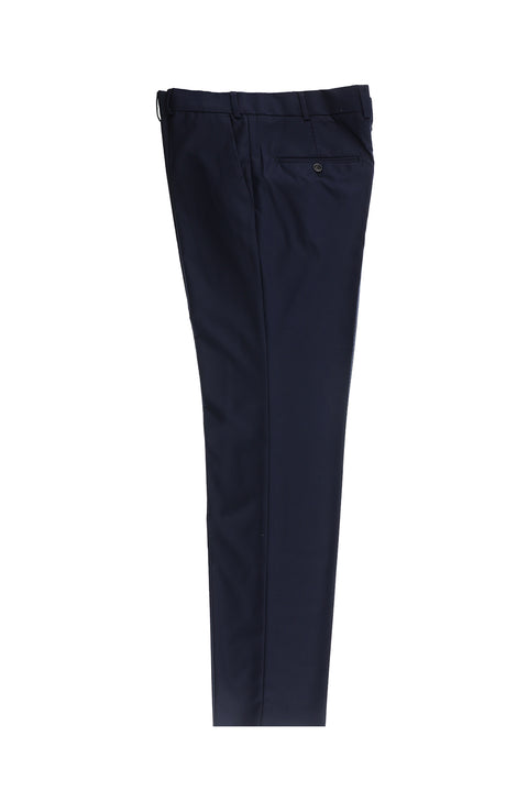 Koyu Lacivert 4 Drop Relaxed Fit Rahat Kesim Klasik Kumaş Pantolon