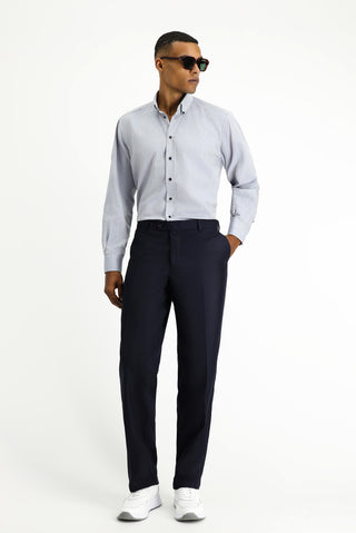  Siyah Lacivert 4 Drop Relaxed Fit Rahat Kesim Klasik Kumaş Pantolon